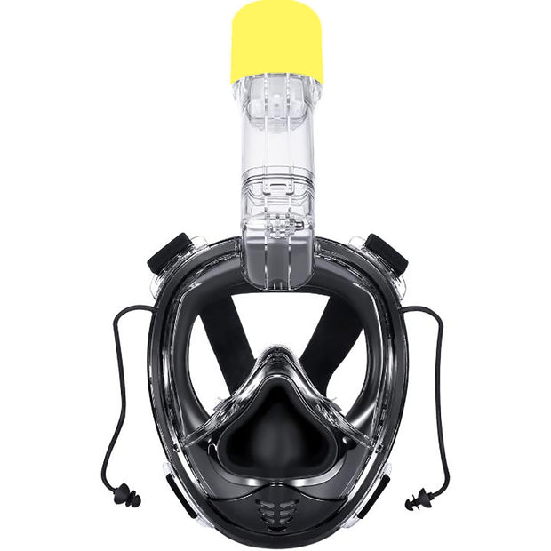 AQUAROBOTMAN Full Face Snorkel Mask with Detachable Camera Mount Seaview180° Anti Fog Anti Leak