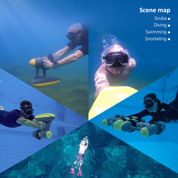 MagicJet Seascooter, the Best Underwater Scooter with 3 Camera Mounts